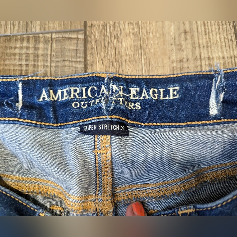 American Eagle Super Stretch X Stonewash Jegging Jeans Size 6 Regular - Picture 2 of 5